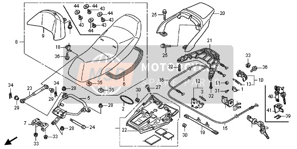 Honda FJS600D 2011 Siège pour un 2011 Honda FJS600D